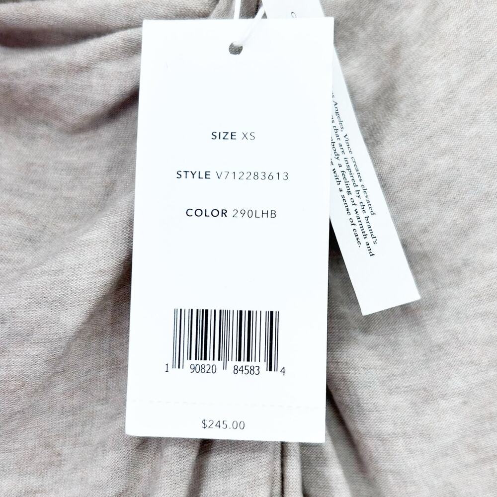 New With Tags Vince Twist Draped Midi Skirt Light Heather Beige Womens Size XS - Picture 7 of 13